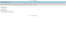 Tablet Screenshot of claudiasdominicanhairsalon.com